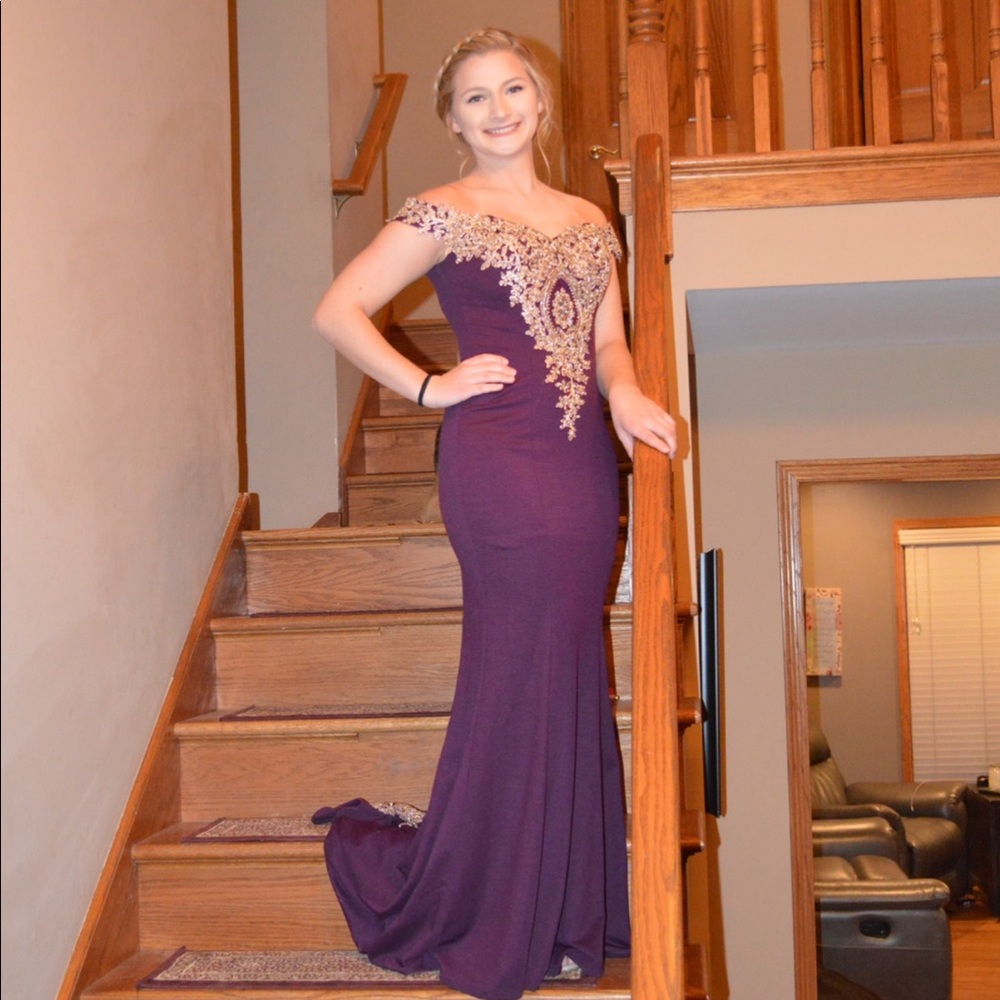 Plum Purple Prom Dress